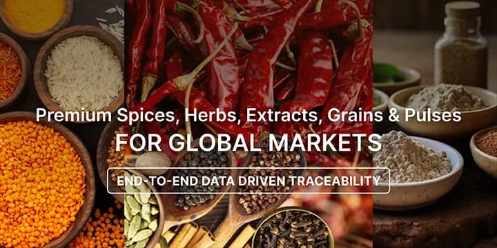 Premium Spices, Herbs, Botanical Extracts, Grains, Pulses for Global Markets